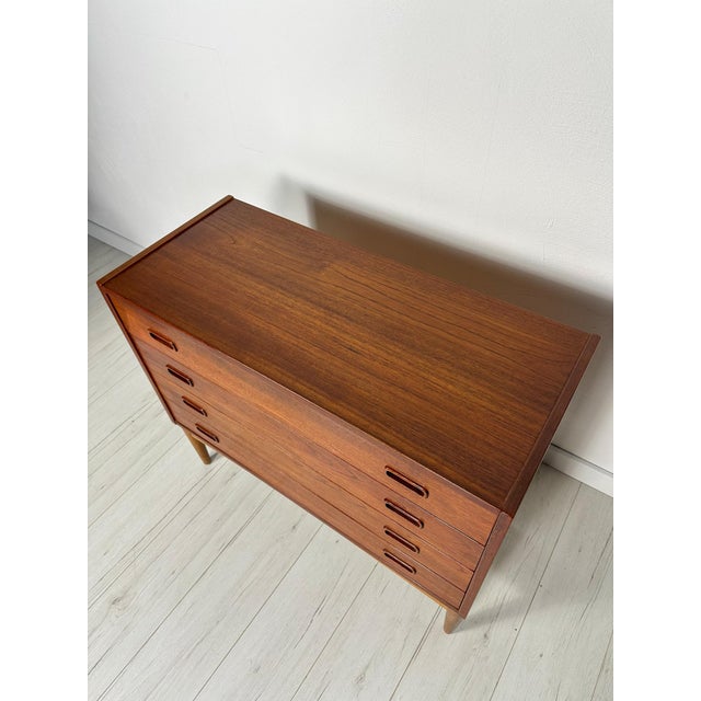 1960s Vintage Danish Teak Chest of Drawers by Arne Hovmand Olsen for Mogens Kold, 1960s For Sale - Image 5 of 10