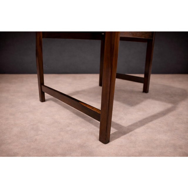 Beige Pair of Brazilian Mid-Century Modern Armchairs in Rosewood & Cream Mohair, Jorge Jabour, 1960s - Lot 442 For Sale - Image 8 of 12