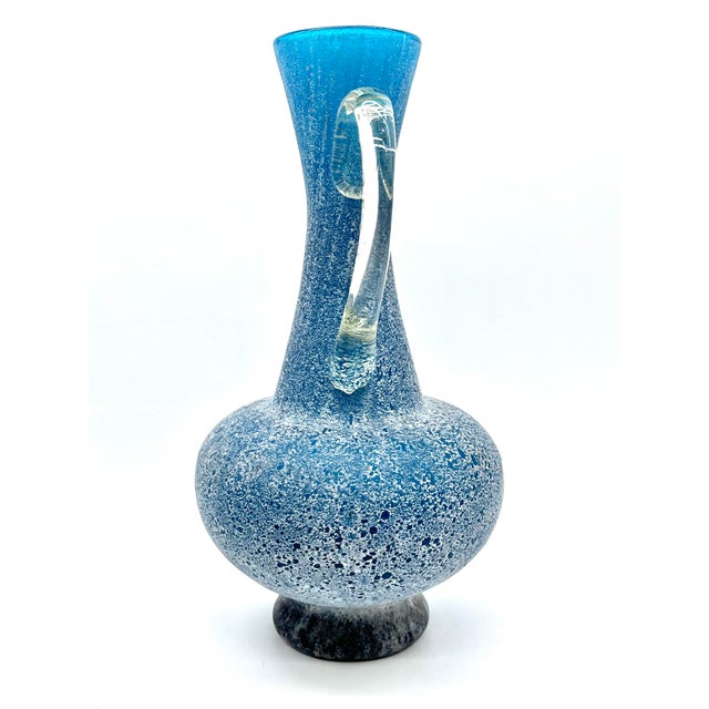 Flavio Poli Large Etruscan Style A Scavo Murano Glass Amphora Vase, 1960s For Sale - Image 4 of 18