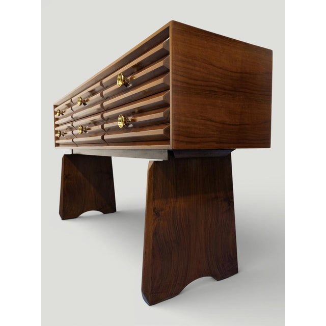 1940s Mid-Century Modern Italian Wooden Sideboard by Paolo Buffa, 1940s For Sale - Image 5 of 18