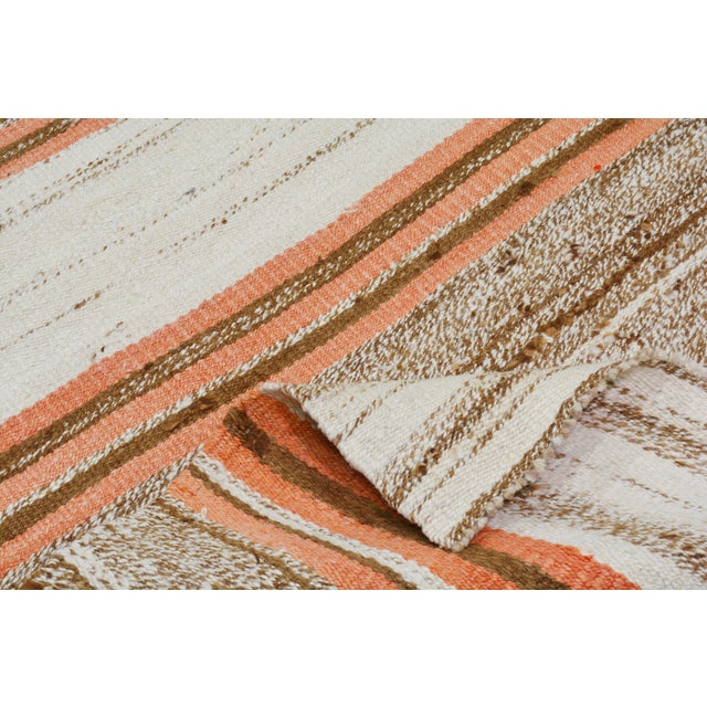 Turkish Vintage Turkish Tribal Kurdish Flatweave Wool Kilim,2'7"X7'9" For Sale - Image 3 of 3