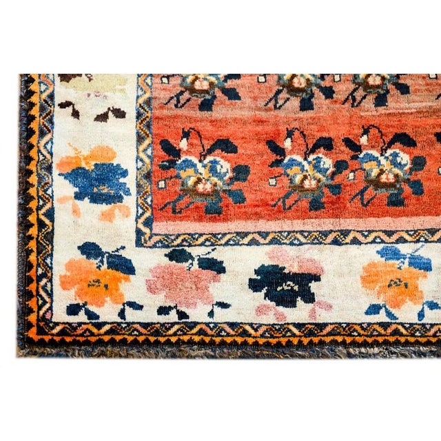Persian Unique Late 19th Century Shiraz Rug For Sale - Image 3 of 6