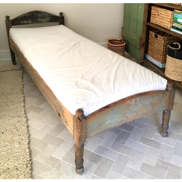 19th Century Primitive Painted Daybed For Sale - Image 9 of 12