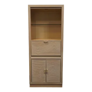 American Drew Bleached Wood Coastal Contemporary Style 32" Dry Bar / Wall Unit 55-580