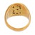 Vintage Diamond 18k Two Tone Gold Signet "S" Ring, Size 4 For Sale In Los Angeles - Image 6 of 7