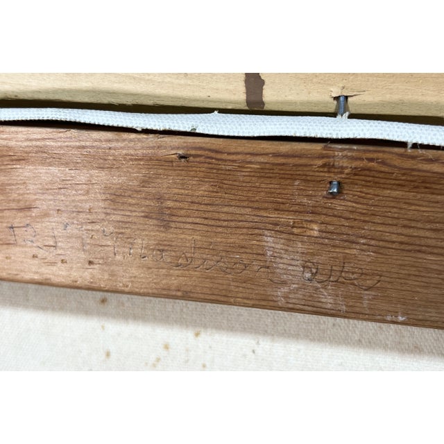 Vintage Oil on Canvas Wooded Landscape Painting Signed j.e. Clark For Sale - Image 11 of 12