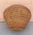 Vintage Woven Rattan Snake Charmer Basket. Would be amazing with pampas grass inside. great display piece. 16in x 8in top...