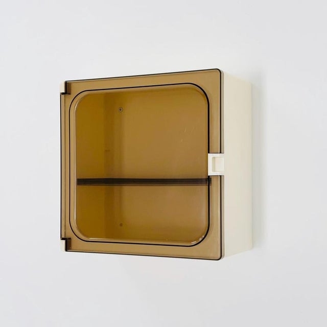 Space Age Wall Cabinets, Bathroom Medicine Cabinets, 1970s A stunning set of two retro Space Age wall cabinets from the...