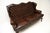 Wood Vintage Leather Wing Back Sofa, 1930 For Sale - Image 7 of 10