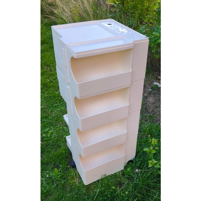 Boby Rollcontainer 4/4 by Joe Colombo for Bieffeplast, 1970s, in Very Good conditions. Designed 1970 to 1979 This piece...