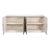 2020s Contemporary Carved Credenza - White Oak with Silver Leaf Doors For Sale - Image 5 of 13