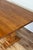 Vintage Solid Wood Tuscan Farmhouse Style Drop Leaf Trestle Table For Sale - Image 9 of 17