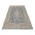 Kerman Rug 9’7” X 13’10” Blue Wool Vintage Distressed Hand-Knotted Carpet For Sale