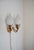 Fog & Mørup Three-Arm Brass and Opaline Glass Tulip Wall Lamp from Fog & Mørup, 1950s For Sale - Image 4 of 8