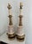 Stiffel Stiffel Mid-Century Modern Crackle Glazed Brass Table Lamps - A Pair For Sale - Image 4 of 11