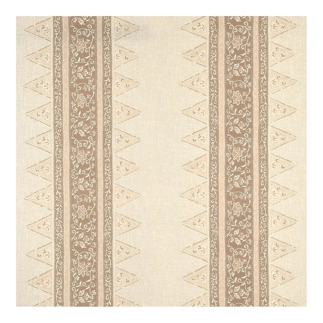 Sample - Schumacher x Mark D. Sikes Foxglove Indoor/Outdoor Fabric in Neutral For Sale