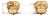 Vintage 1960s Signed Napier Goldtone Faux-Pearl Pansy Clip Earrings-2 Pieces For Sale
