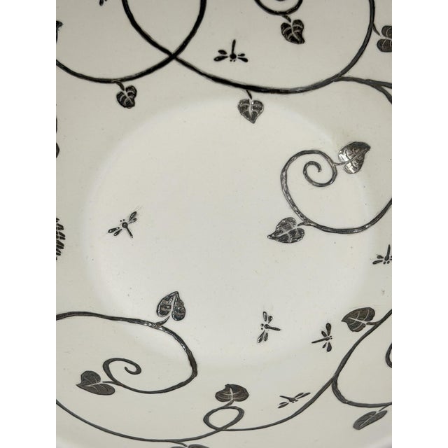 1980s Emilia Castillo Taxco, Pure Silver & Porcelain Hummingbird Serving Bowl For Sale - Image 10 of 18