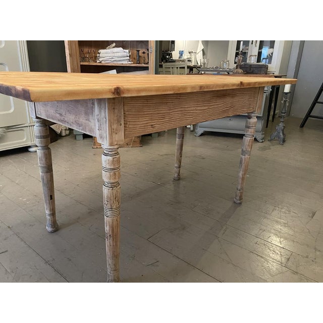 Wood Antique Dining Table, 1890s For Sale - Image 7 of 17