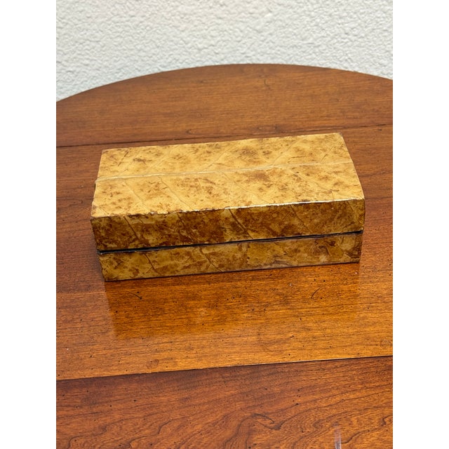 Arts & Crafts Burl Wood Keepsake Box, Vintage For Sale - Image 3 of 12