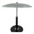 Mid-Century Modern Ikea Table Lamp With Glass Shade and Chrome Base For Sale