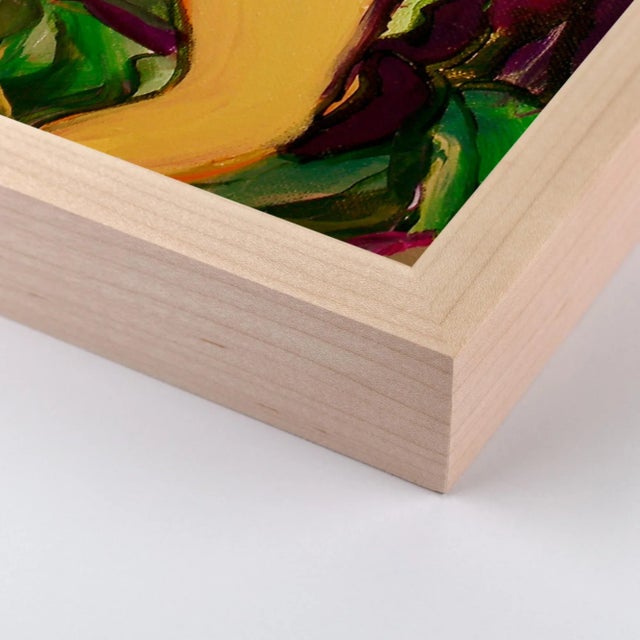 DESCRIPTION: Moroccan Rose by Rhiannon Salisbury in Maple Frame, Small Art Print SPECIFICATIONS: Type: Giclée Art Print on...