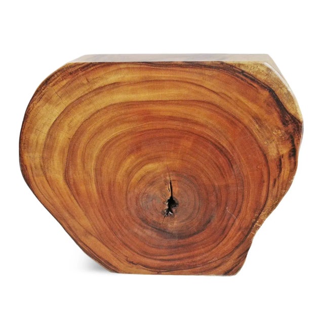 Organic Monkey Pod Side Table For Sale In Los Angeles - Image 6 of 9