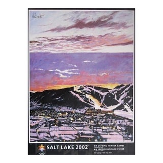2002 Winter Olympic Games Salt Lake City Slopes to the Sky Poster For Sale
