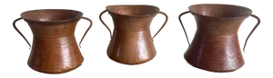Italian Hammered Copper Jugs, 1890s, Set of 3
