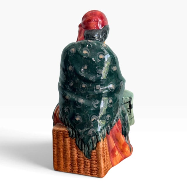 Hollywood Regency Retired Vintage 1954 Royal Doulton "Fortune Teller" Figurine For Sale - Image 3 of 8