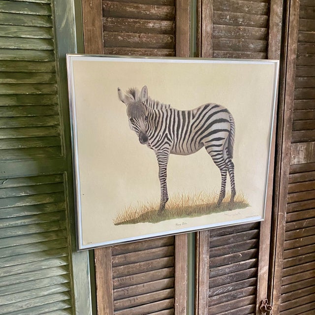 Original Imogene H. Farnsworth Lithograph "Young Zebra" Signed & Numbered For Sale - Image 14 of 15
