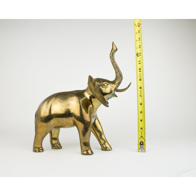 Vintage Brass Large Elephant Statue Chairish