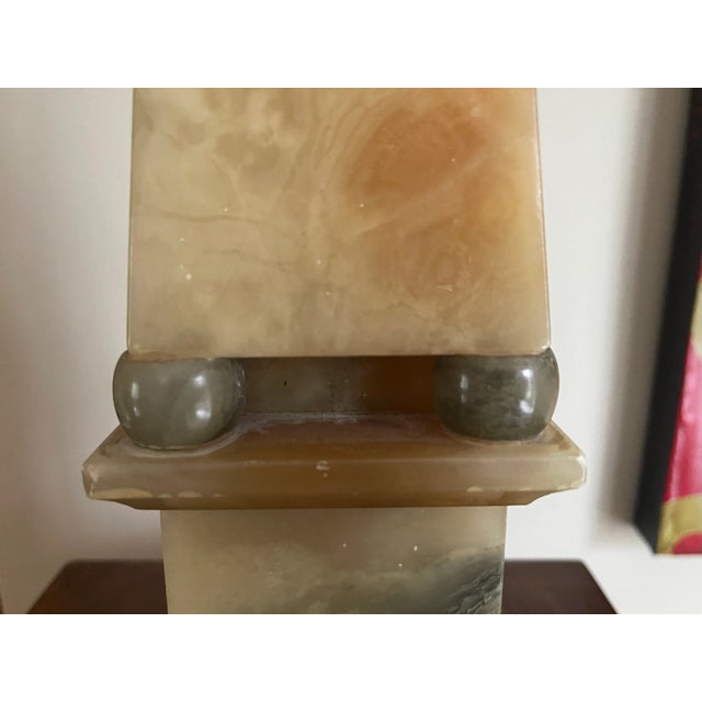 Alabaster MCM Obelisk For Sale - Image 4 of 9
