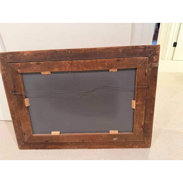 Wood Large Statement Mirror For Sale - Image 7 of 7