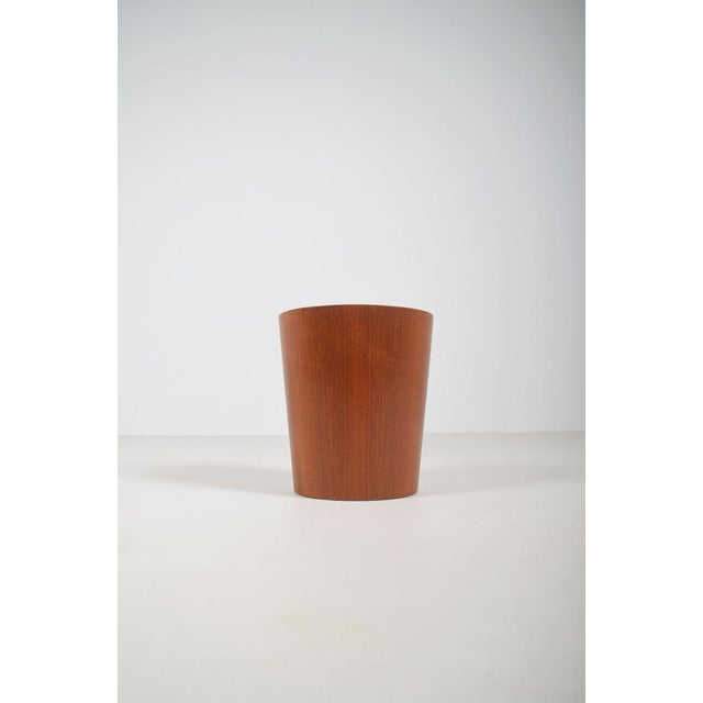 Brown Swedish Wastebasket by Martin Aberg for Servex, 1950s For Sale - Image 8 of 8