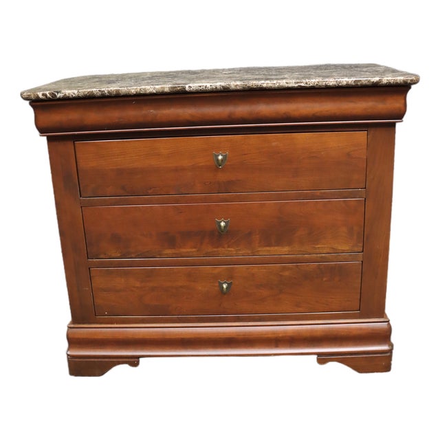 Durham Furniture Cherry Louis Philippe Style Nightstand For Sale