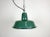 Small Industrial Green Enamel Pendant Lamp, 1960s For Sale - Image 13 of 13