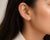 Modern 14K Yellow Gold Diamond Stud Jackets Earrings For Sale - Image 3 of 3
