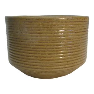 Mid 20th Century Zanesville Stoneware Co. Brown 7005 Cylinder Vase "Homespun"