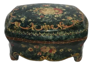Venezia Green Lacquered Wooden Box, 1750