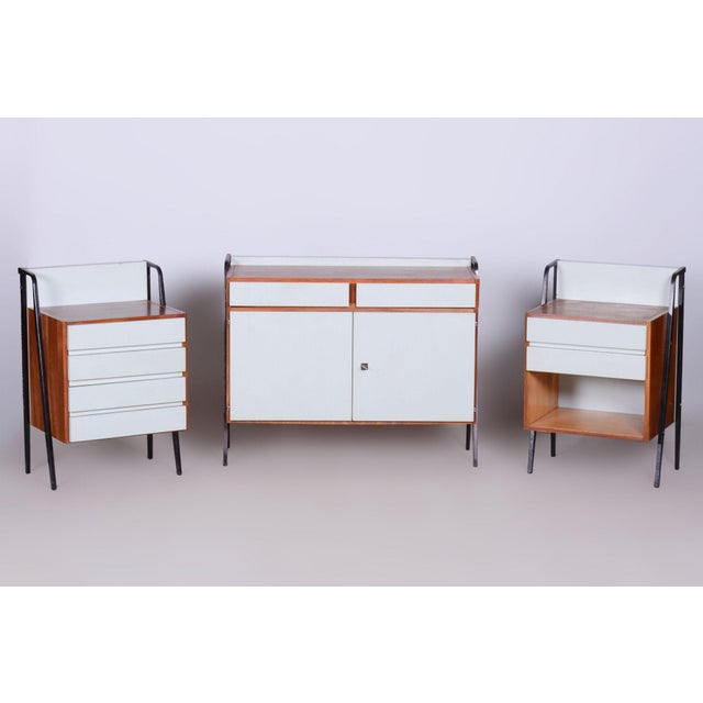 Mid-Century Modern Mid-Century Cabinets in Mahogany, Central Europe, 1950s, Set of 3 For Sale - Image 3 of 18