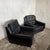 Art Deco Black Leather Club Armchairs, 1930s, Set of 2 For Sale - Image 3 of 9