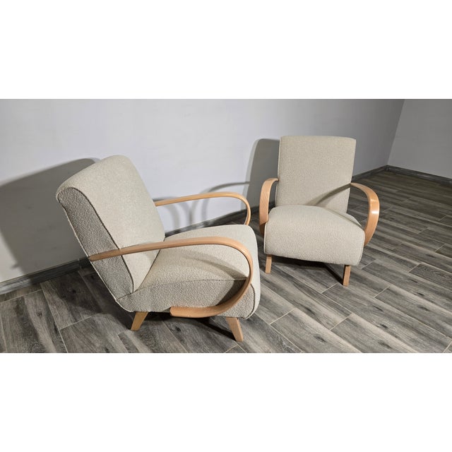 Set of Lounge Chairs by Jindrich Halabala, 1940s For Sale - Image 10 of 12