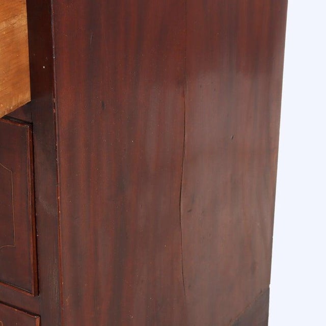 Diminuative Antique Federal Hepplewhite Mahogany & Inlay Secretary C1830 For Sale - Image 15 of 18