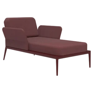 Cover Burgundy Divan Chaise Lounge by Mowee