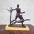 20th Century Man with Antelope in Bronze and Marble For Sale - Image 11 of 18