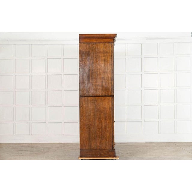 Brown Large 19th Century English Oak Housekeepers Cupboard, 1895 For Sale - Image 8 of 18