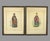 White Antique Oriental Colored Lithograph Mandarin Prints Man & Woman of Royalty - Set of 2 For Sale - Image 8 of 8
