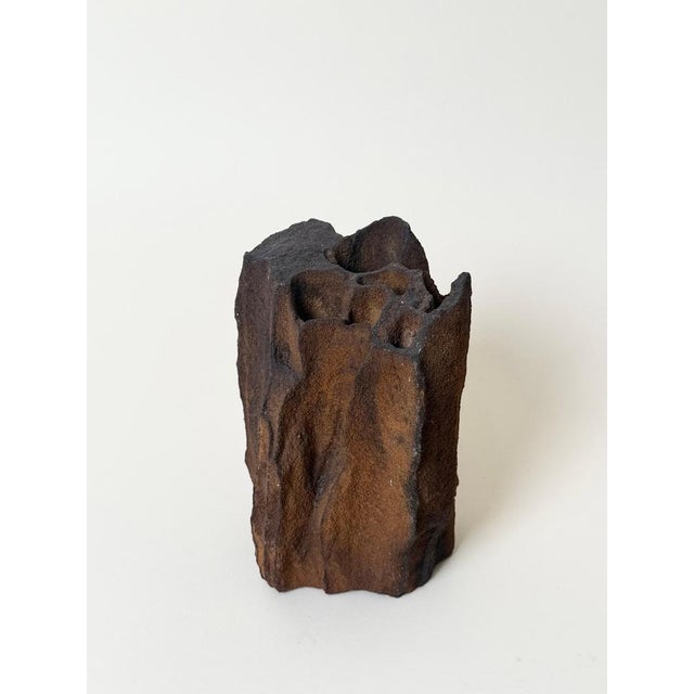 Brutalist Organic Sculptural Metal Vase, 1950s For Sale - Image 11 of 13