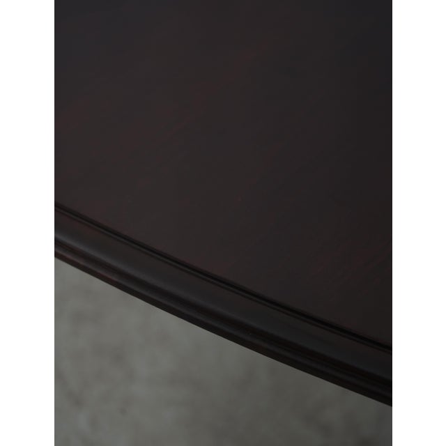 Ethan Allen Ethan Allen Queen Anne Cherry Dining Room Table For Sale - Image 4 of 18